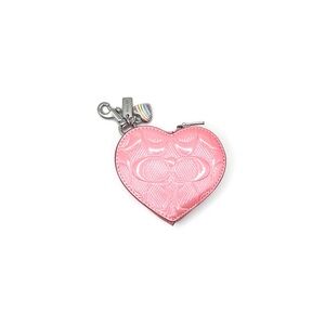 Auth NWT Coach Heart Bag Charm